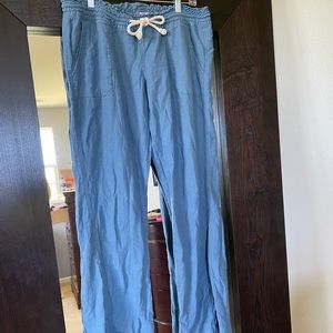 Roxy Oceanside Flared Beach Pants Blue